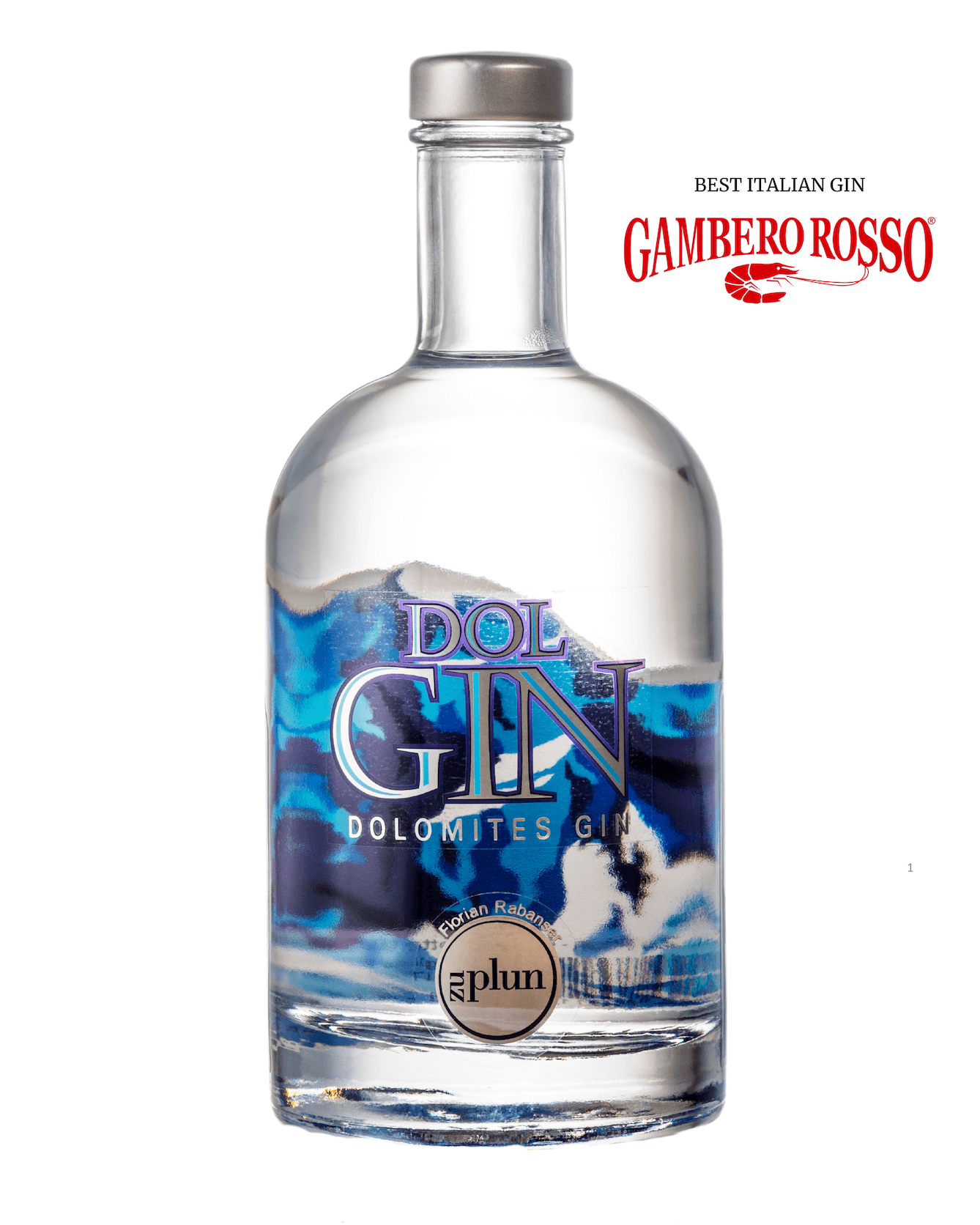 Bottiglia di Dol Gin – distillato esclusivo con erbe e spezie delle Dolomiti, perfetto per gin tonic