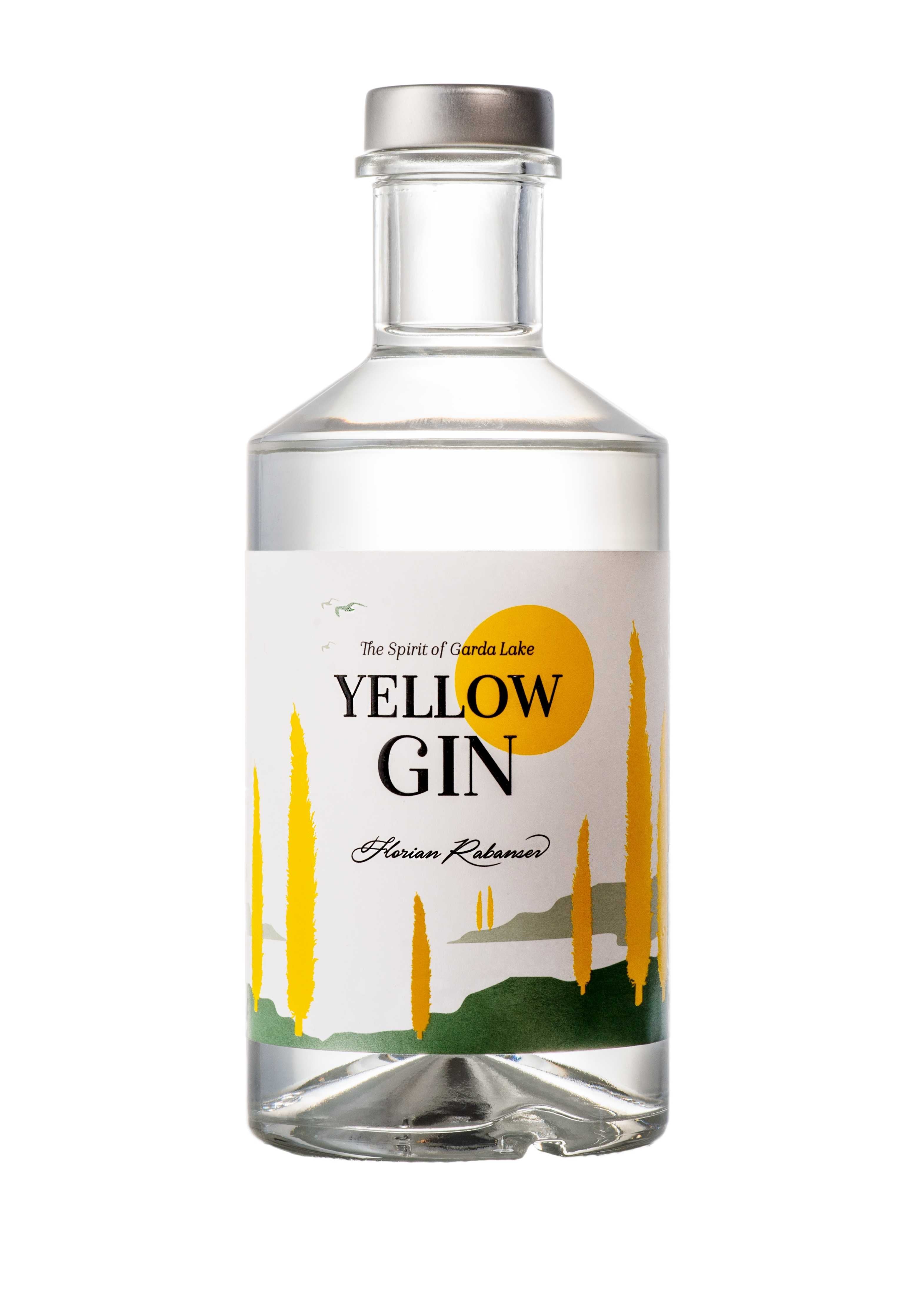 Yellow Gin – gin artigianale premium con agrumi mediterranei e botaniche alpine, acquistabile online su Cavour Drinks