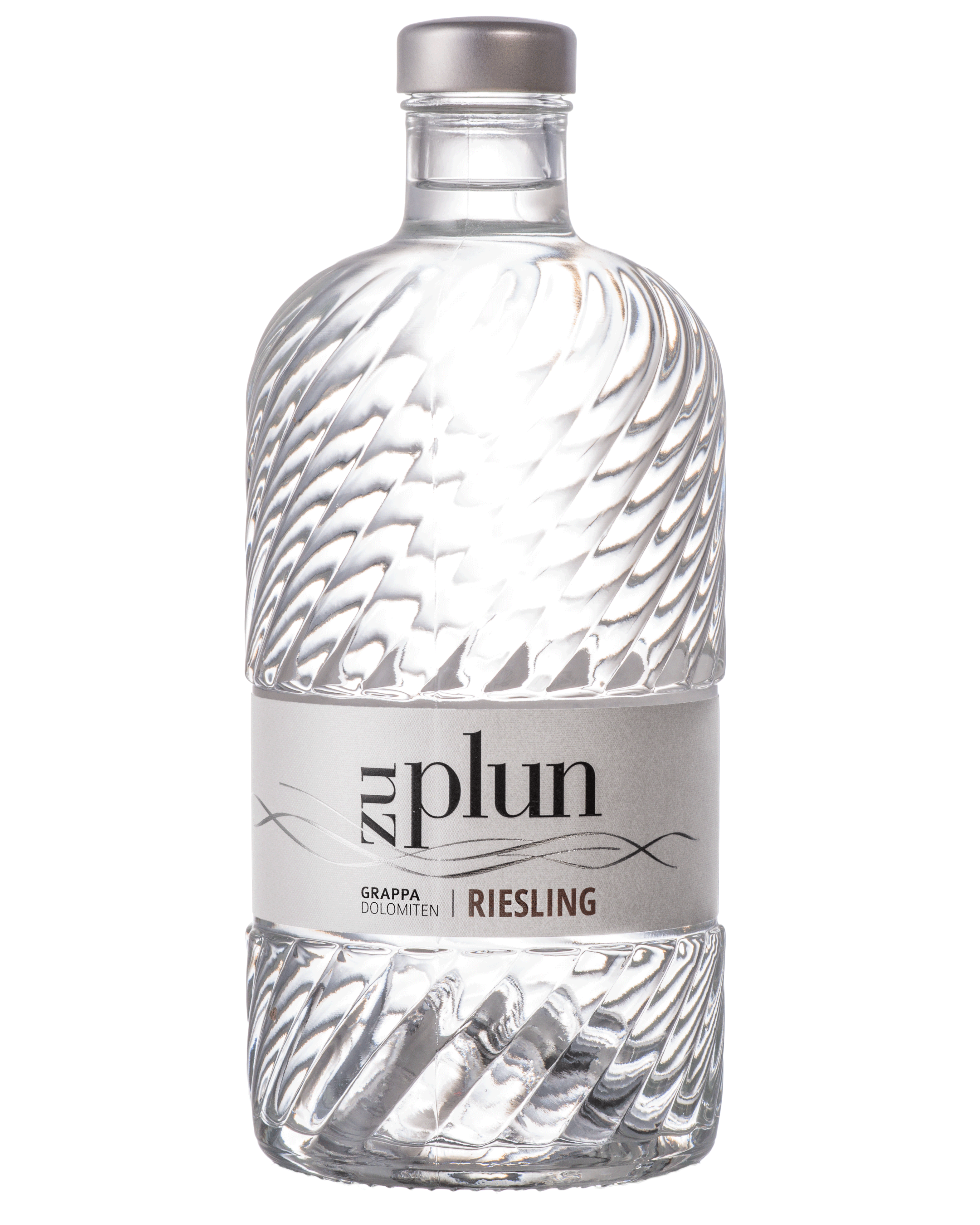 Zu Plun Distillato Riesling – distillato artigianale dalle uve Riesling delle Dolomiti, acquistabile online su Cavour Drinks