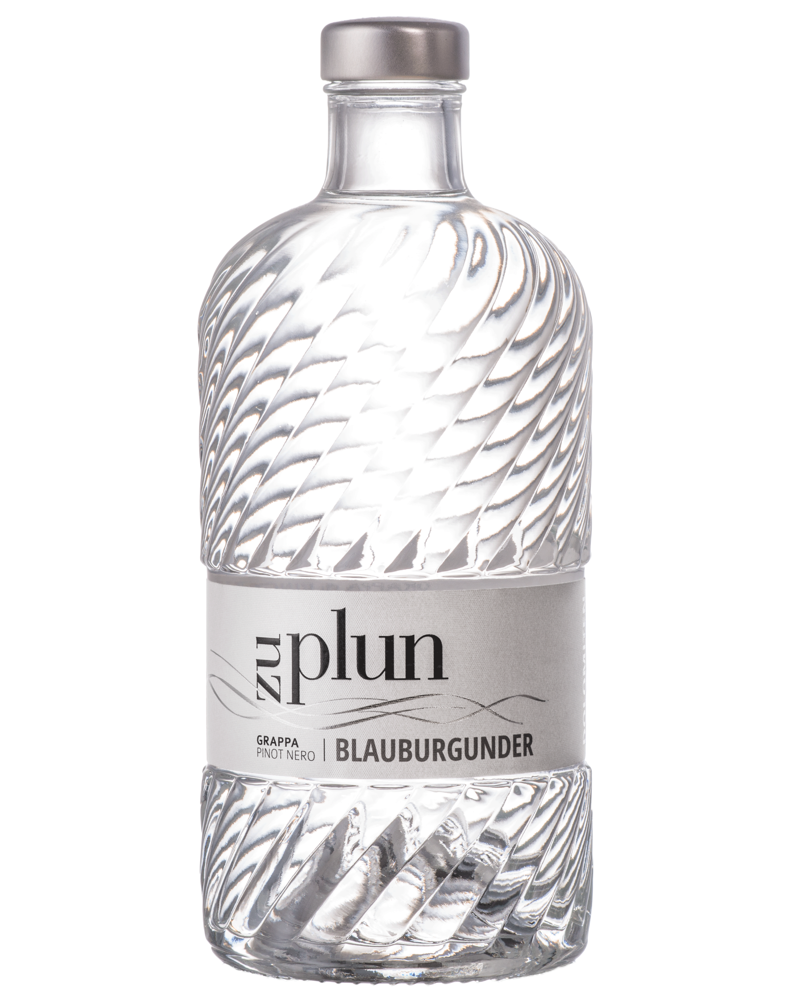 Zu Plun Grappa Blauburgunder – grappa artigianale ottenuta da vinacce di uve Pinot Nero delle Dolomiti, acquistabile online su Cavour Drinks
